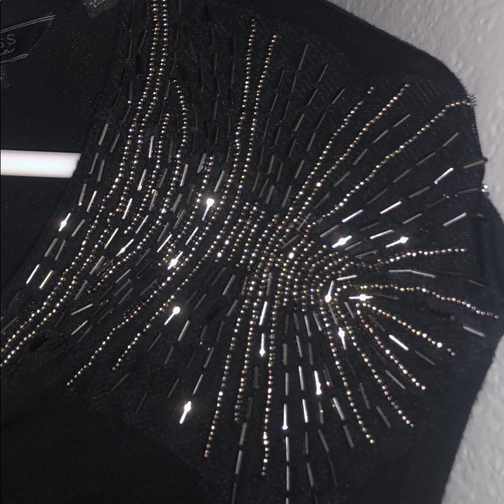 Guess black top with embellishments - Picture 1 of 3